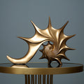 Abstract European Style Seashell Decor Sculpture for Home