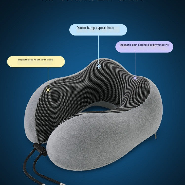 Memory Foam U-Shaped Neck Pillow for Travel and Naps