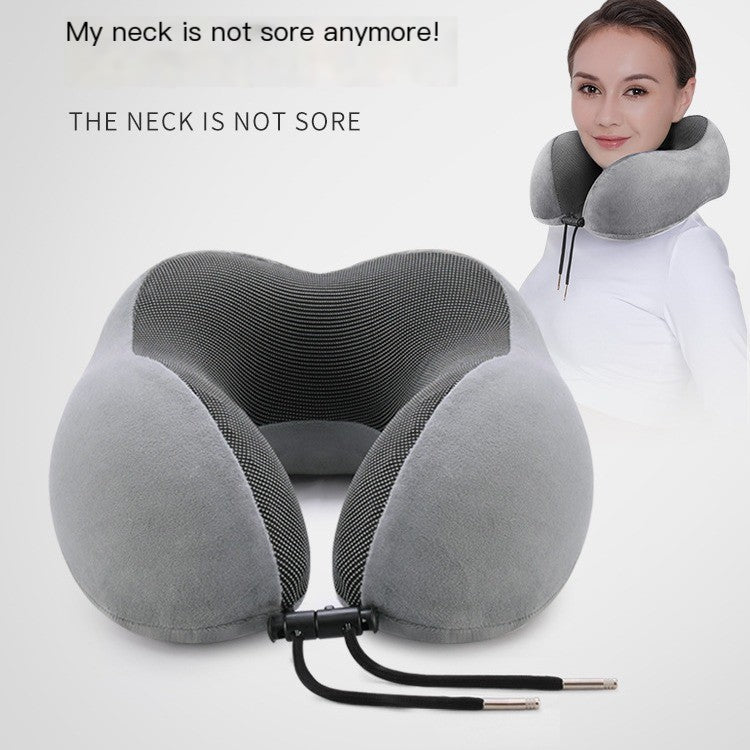 Memory Foam U-Shaped Neck Pillow for Travel and Naps