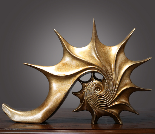 Abstract European Style Seashell Decor Sculpture for Home